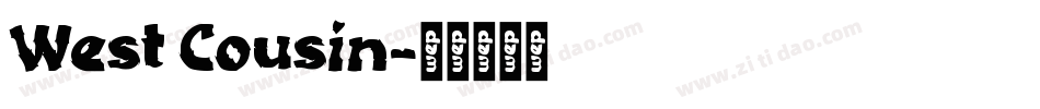 West Cousin字体转换